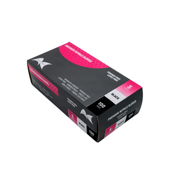 AC Prem Blk Nitrile Gloves - S