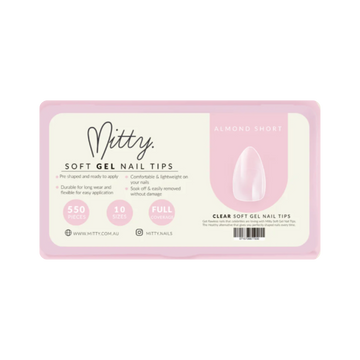 Mitty Almond Nail Tips 500pc S