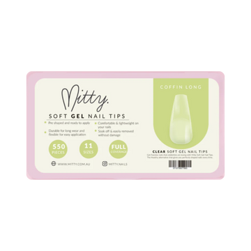 Mitty Coffin Nail Tips 500pc L