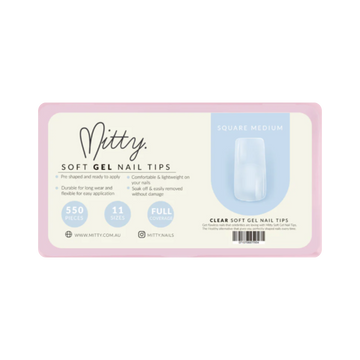 Mitty Square Nail Tips 500pc M
