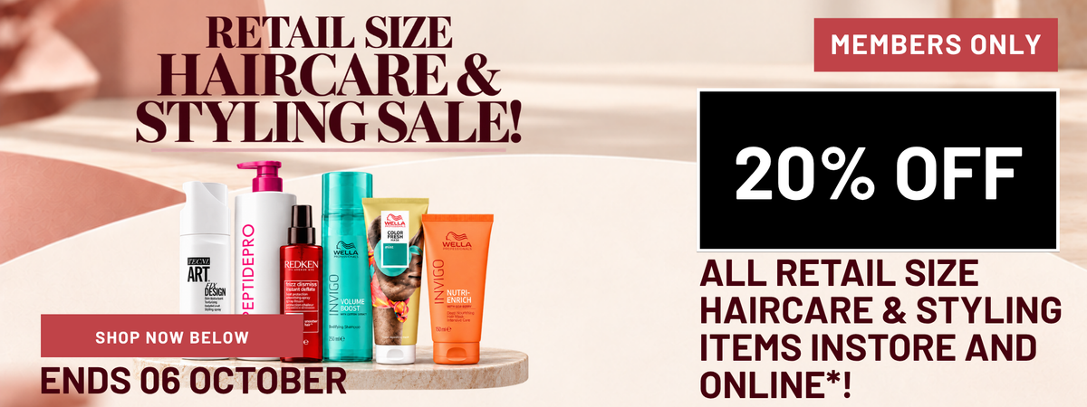 Retail Size Haircare & Styling Sale