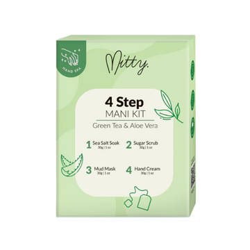 Mitty 4 Step Mani Kit - Aloe Vera & Green Tea