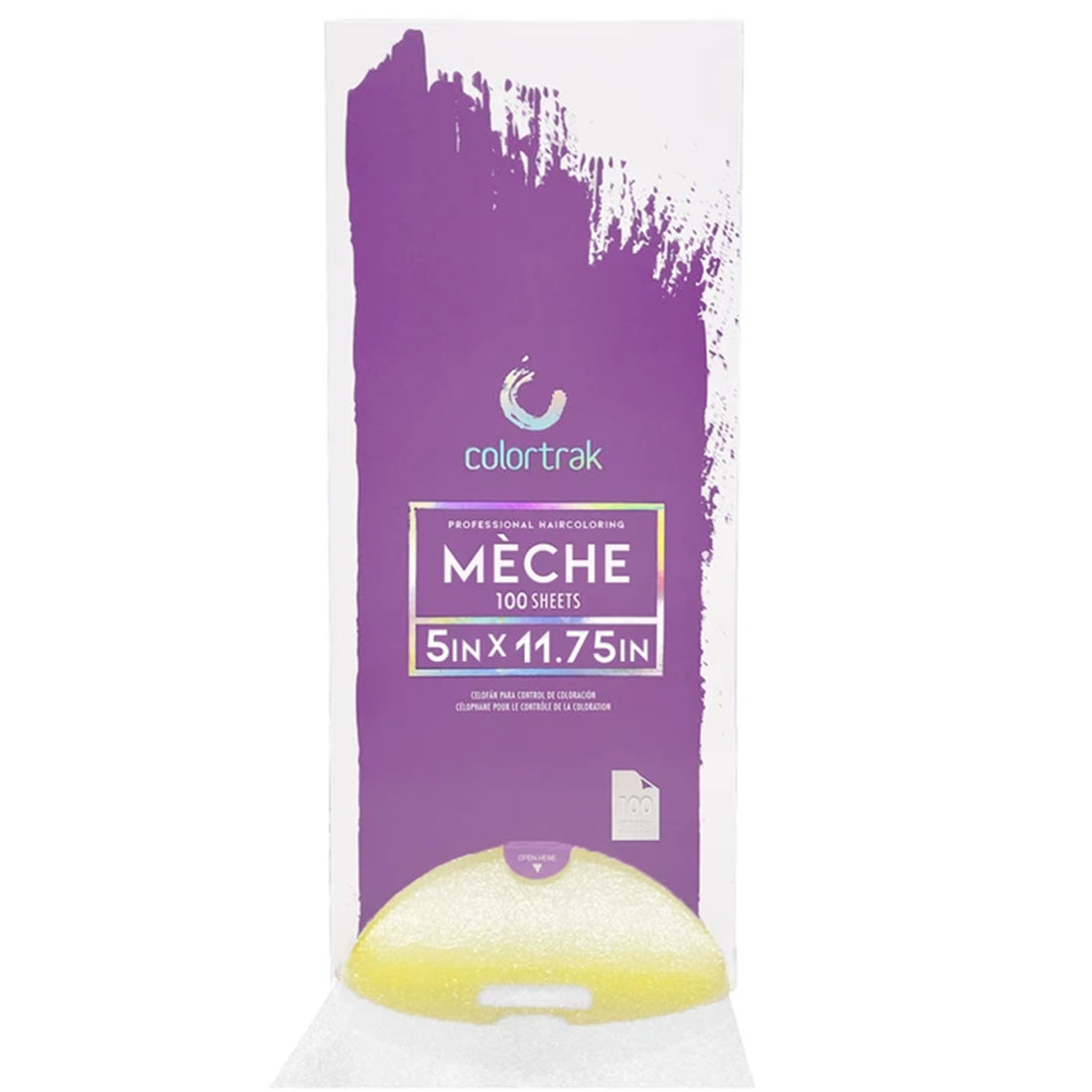 Colortrak Professional Haircoloring Meche - 5" x 12" 100 sheets