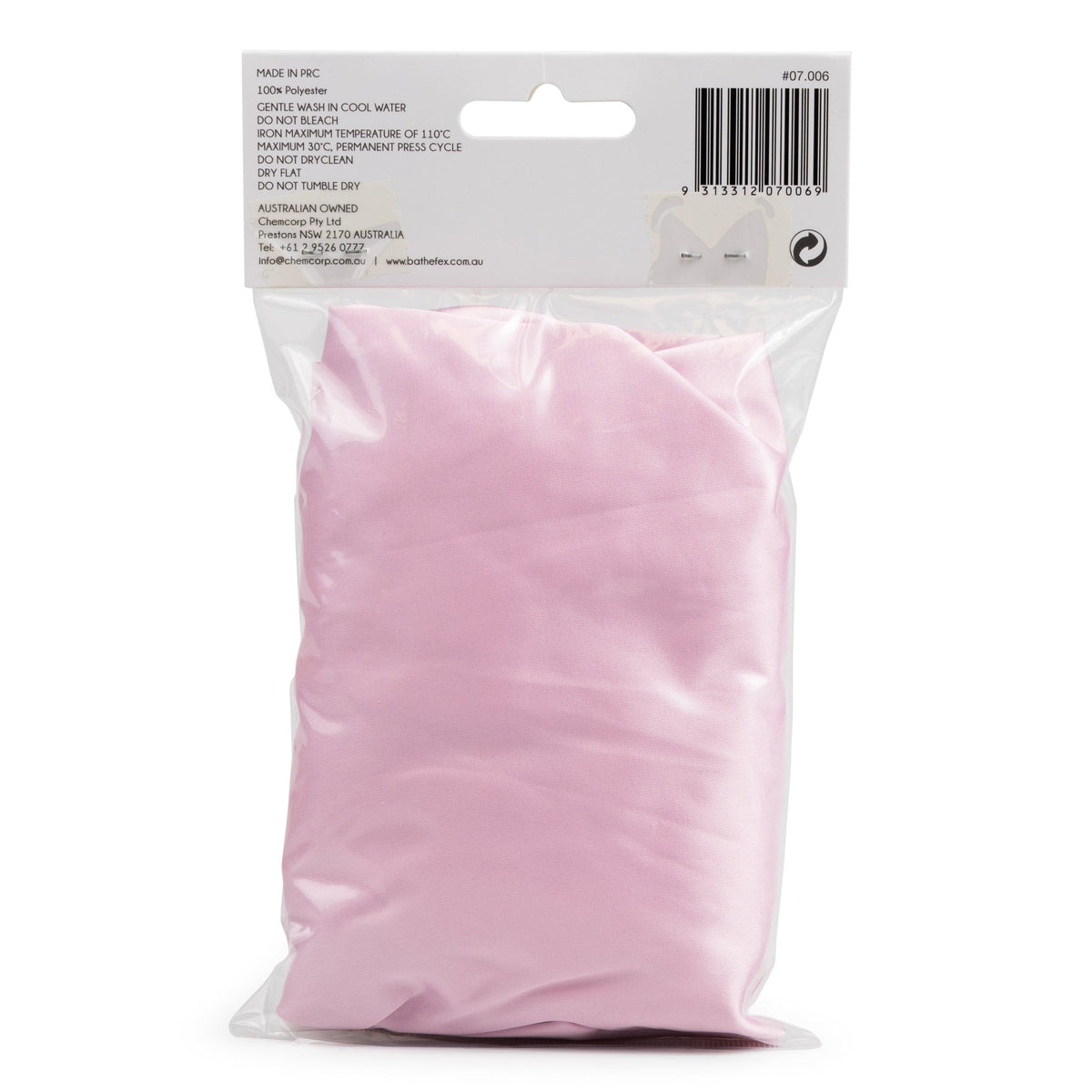 Bathefex Satin Bonnet 1pc - Pastel Pink