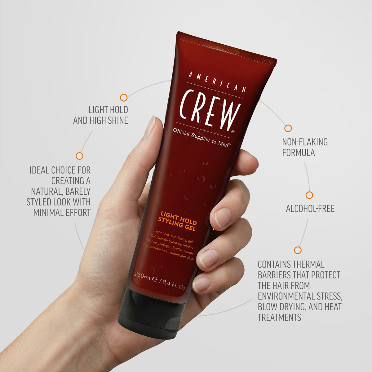 American Crew Light Hold Gel 250ml