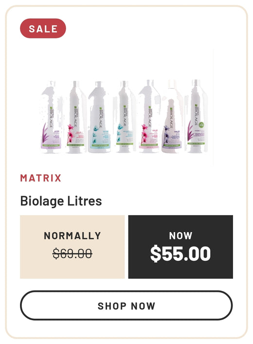 Sale: Matrix Biolage Litres, Normally $69.00, Now $55.00