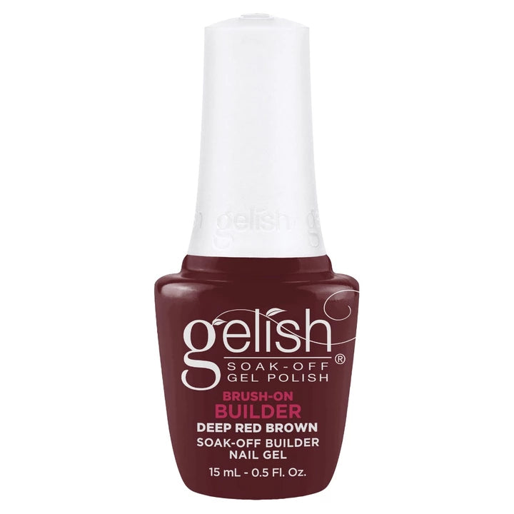 Gelish PRO - Brush-On Builder - Deep Red Brown 15ml