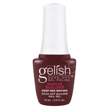 Gelish PRO - Brush-On Builder - Deep Red Brown 15ml