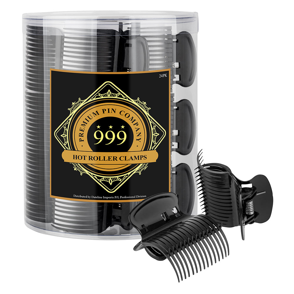 999 Premium Pin Co. Hot Roller Clamp Creme 24 Pack