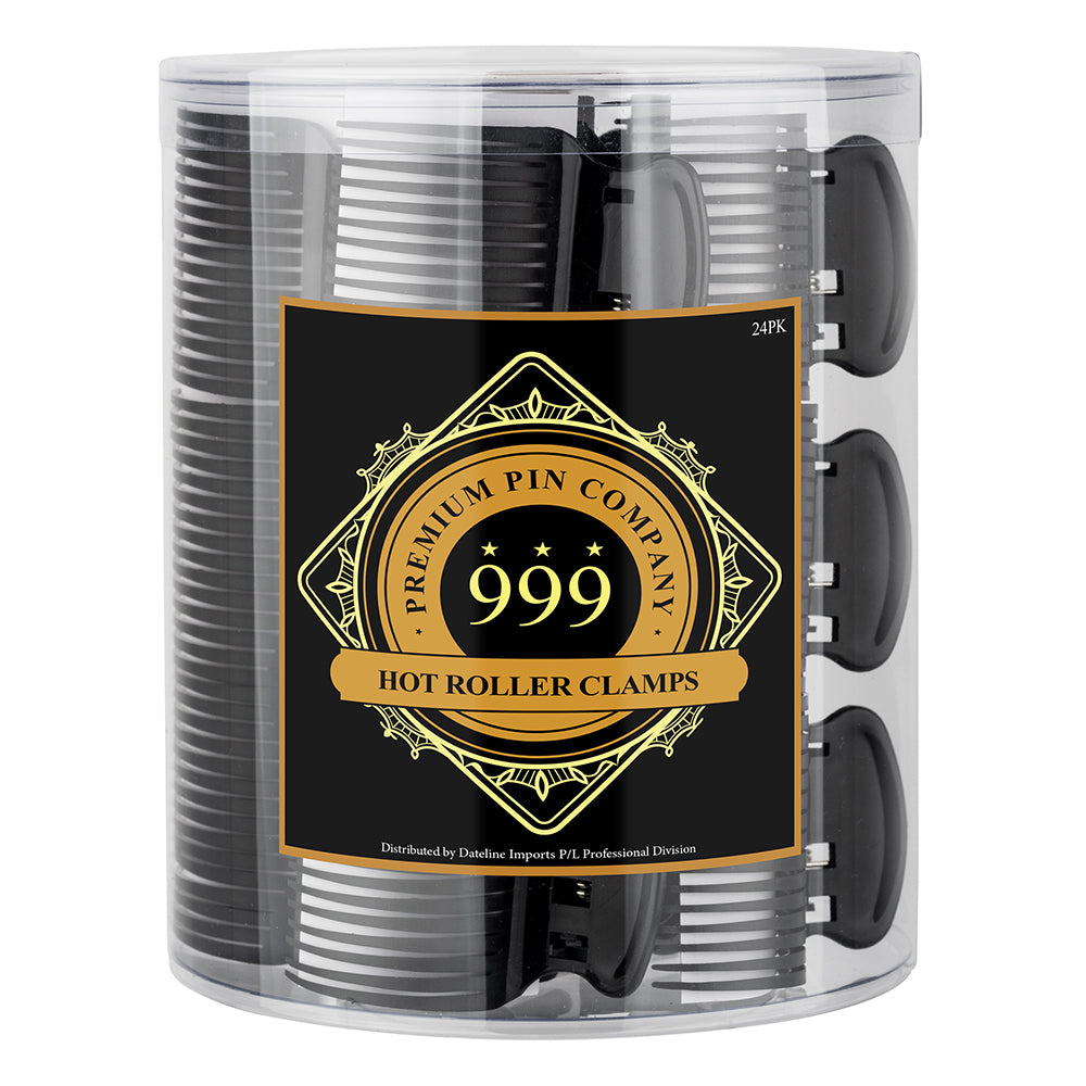 999 Premium Pin Co. Hot Roller Clamp Creme 24 Pack