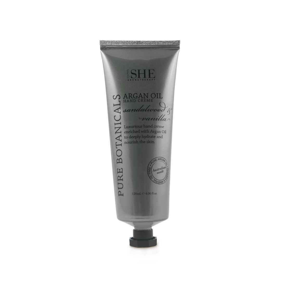 SHE Argan Oil Hand Cream Sandalwood and Vanilla 120ml