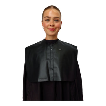 Hello Bleach Vegan Leather Cutting Cape - Black
