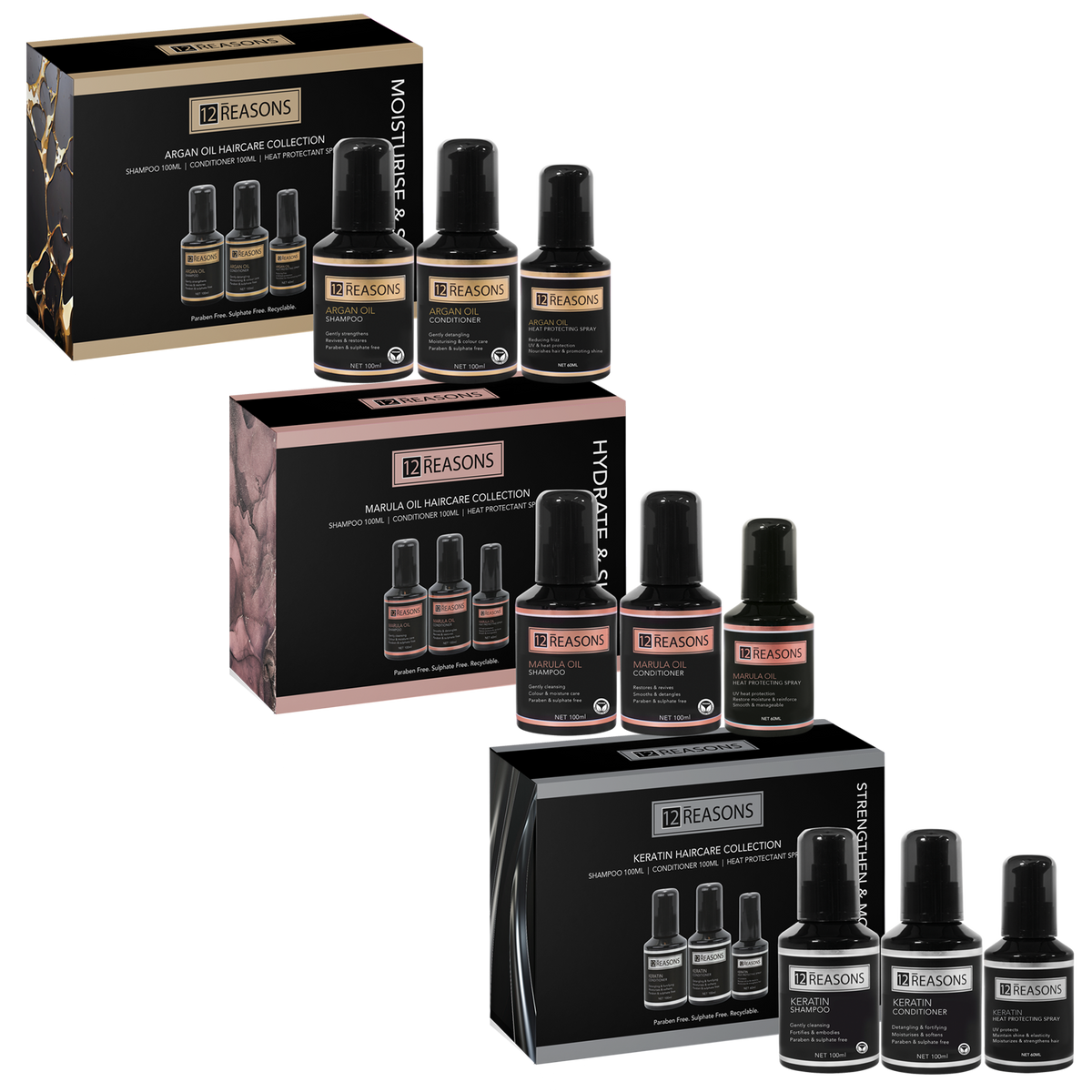 12 Reasons Argan Oil 3pc Travel Set