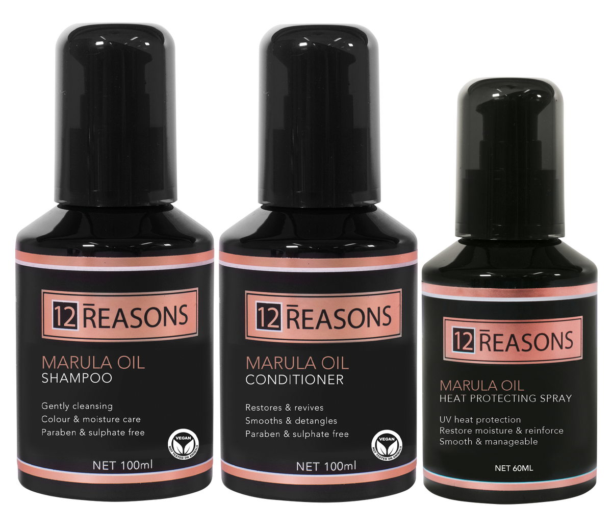 12 Reasons Marula Oil 3pc Travel Set