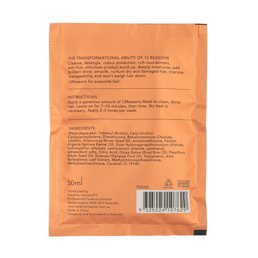12 Reasons Marula Oil Mask Sachet 50ml