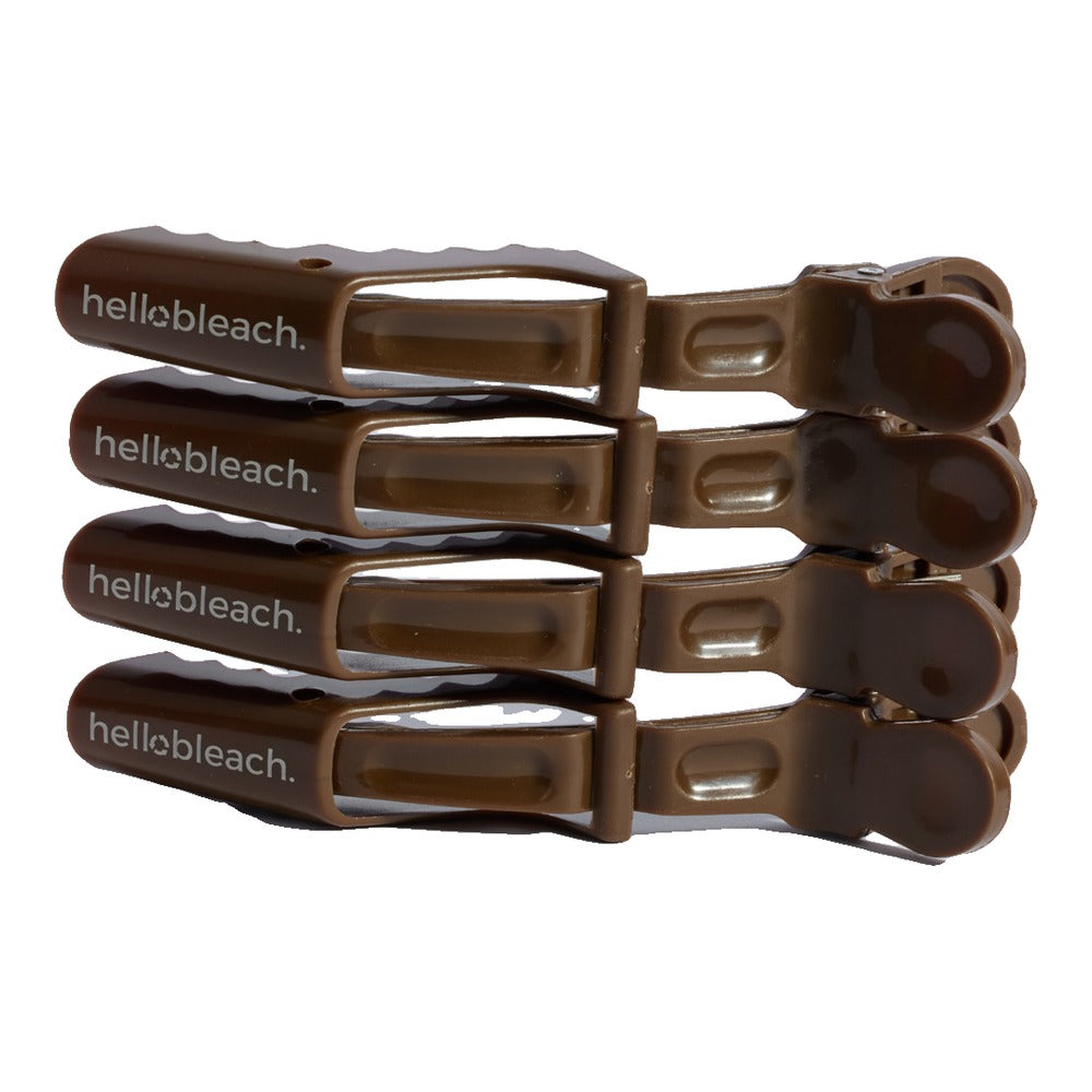 Hello Bleach The Croc Clip - Walnut (set of 4)