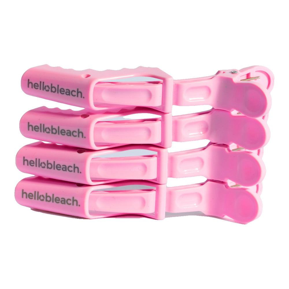 Hello Bleach The Croc Clip - Pink Pop (set of 4)