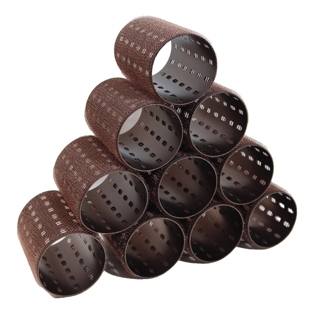 Hello Bleach XL Thermal Hair Rollers - Walnut (10 pack & clips)