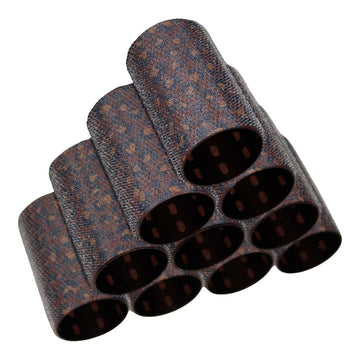 Hello Bleach Large Thermal Hair Rollers - Vintage Leopard (10 pack & clips)