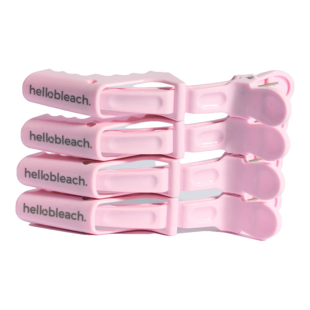 Hello Bleach The Croc Clip -Baby Pink (set of 4)