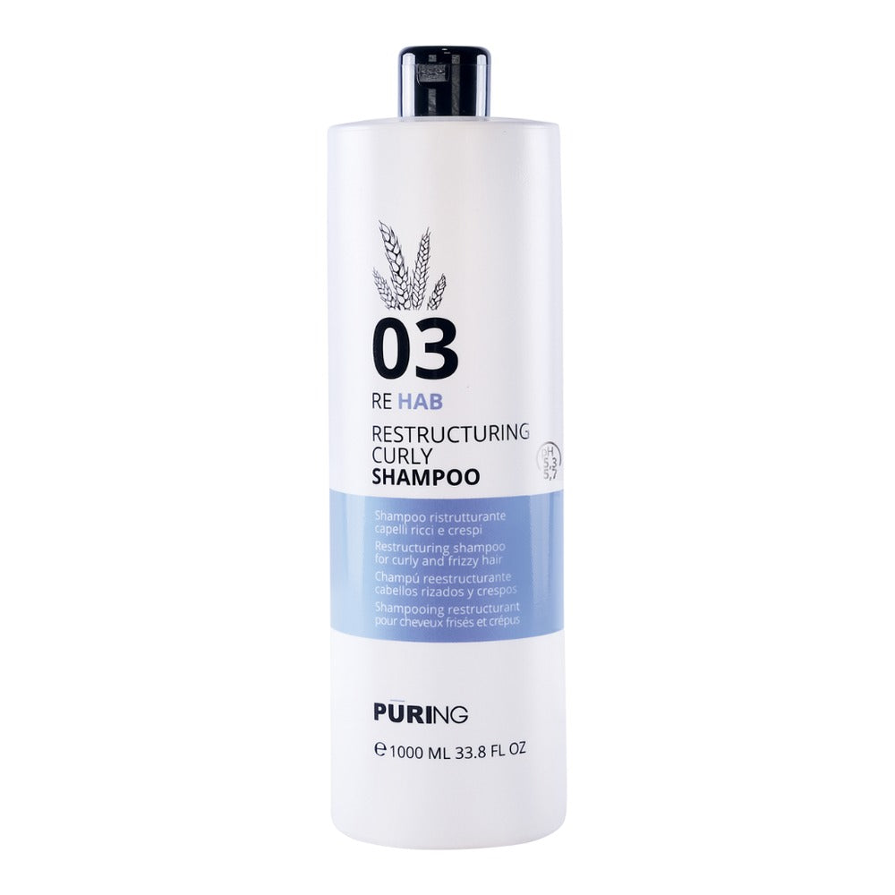 Puring 03 Rehab Restructuring Curly Shampoo restructuring for curly and frizzy hair 1L