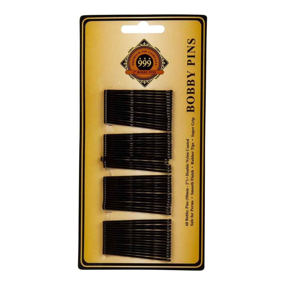 999 Bobby Pins 2" Black 60 Pack