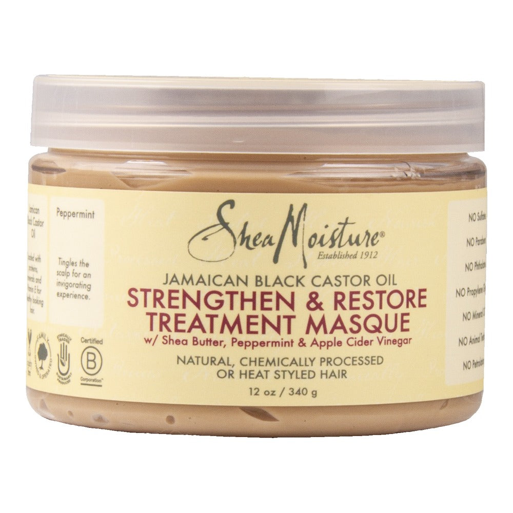 Shea Moisture Jamaican Black Castor Oil Strengthen and Restore Treatment Masque 340g