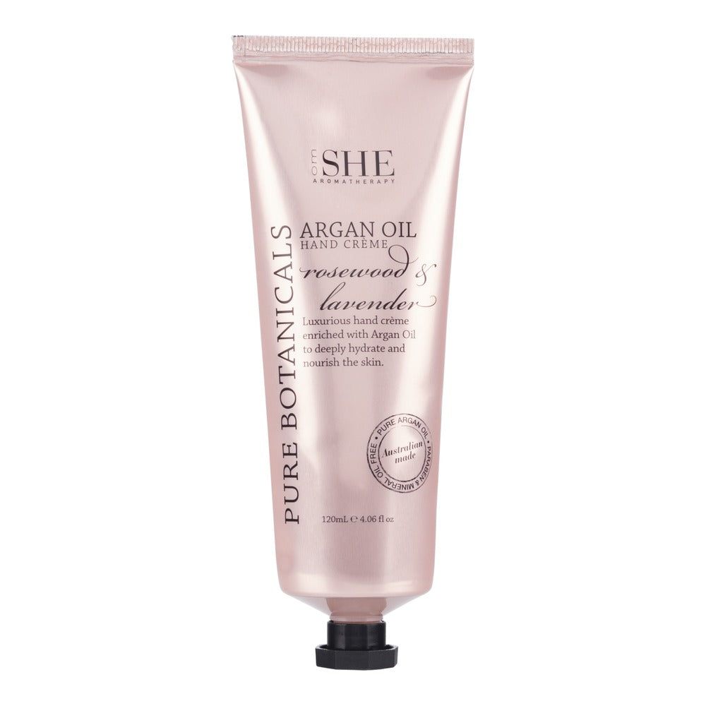 SHE Argan Oil Hand Cream Rosewood and Lavender 120ml