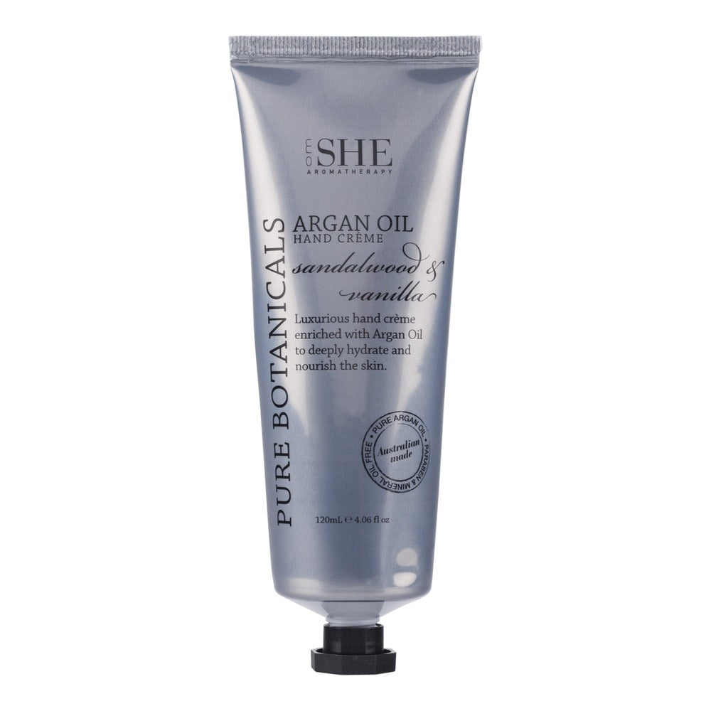 SHE Argan Oil Hand Cream Sandalwood and Vanilla 120ml