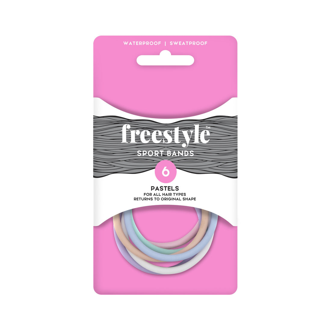 Freestyle Sport bands 6 pack Pastels