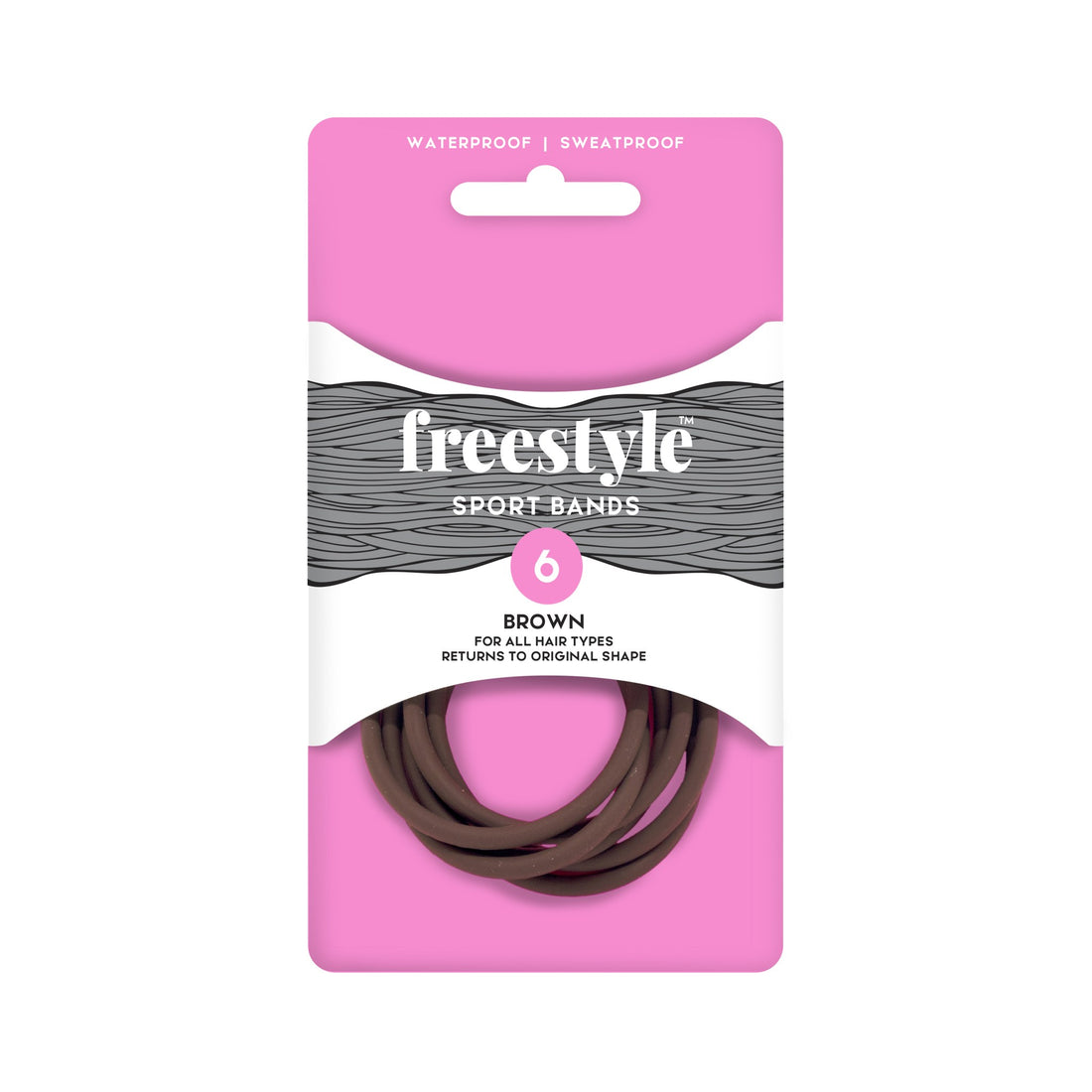Freestyle Sport Bands 6 Pack- Brown