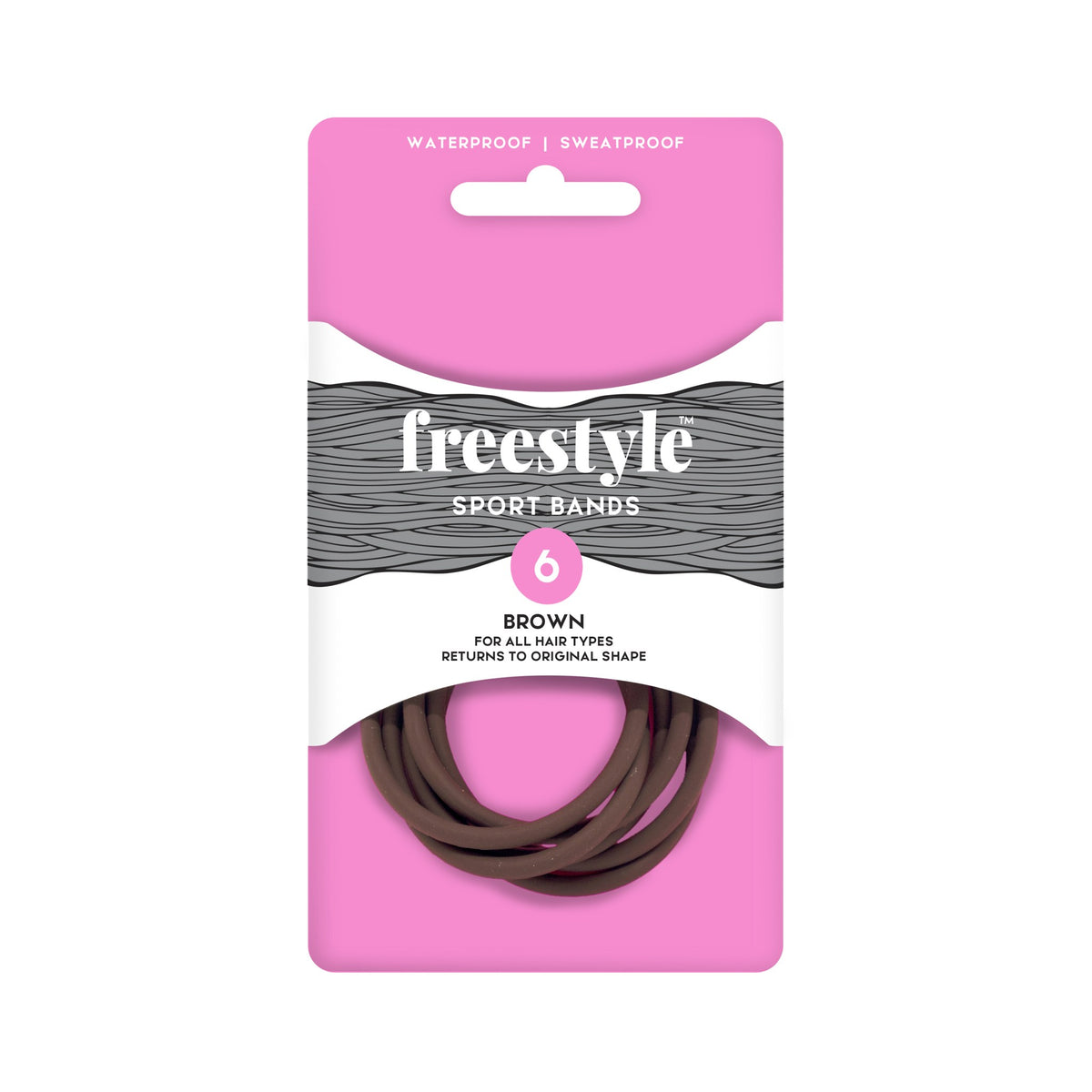 Freestyle Sport Bands 6 Pack- Brown