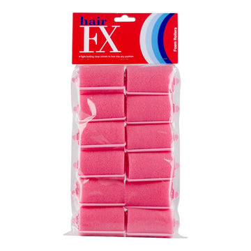 Hair FX Foam Rollers Large 12 pack
