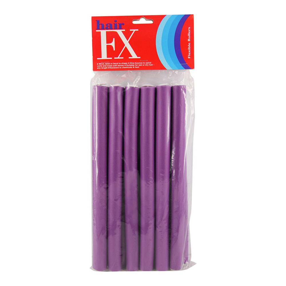 Hair FX Flexible Rods Long Purple 20mm x 25cm