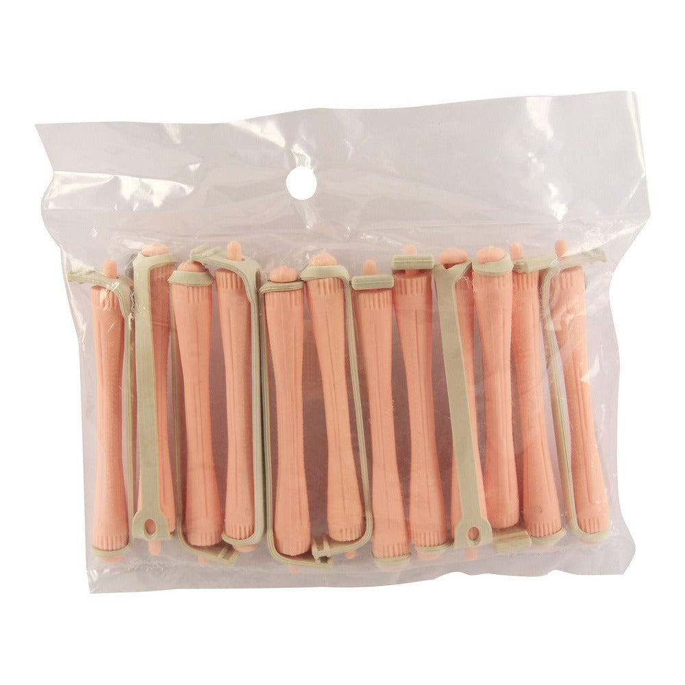 Hair FX Lightweight Perm Rods Pink 6mm Pack of 12