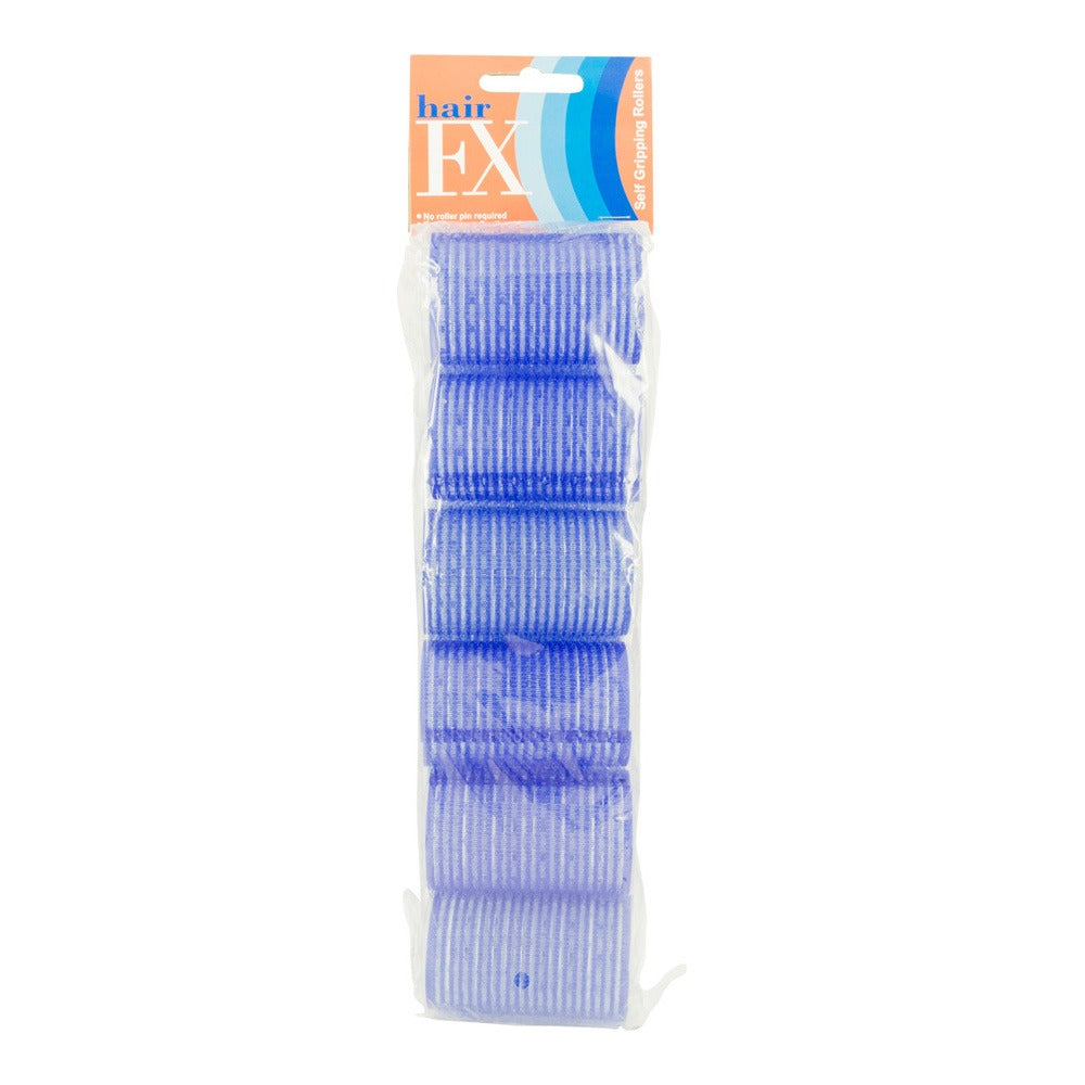 Hair FX Velcro Rollers Blue 40mm Pack of 12