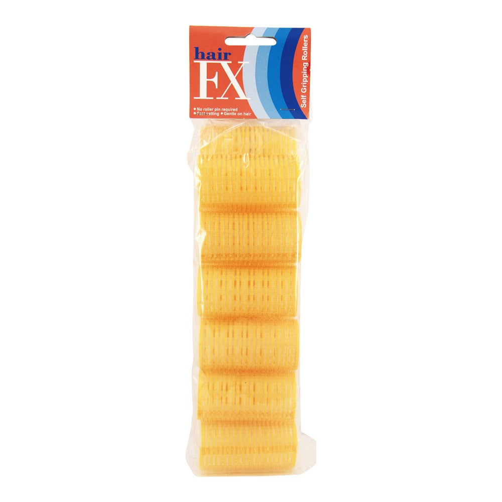 Hair FX Velcro Rollers Yellow 32mm Pack of 12