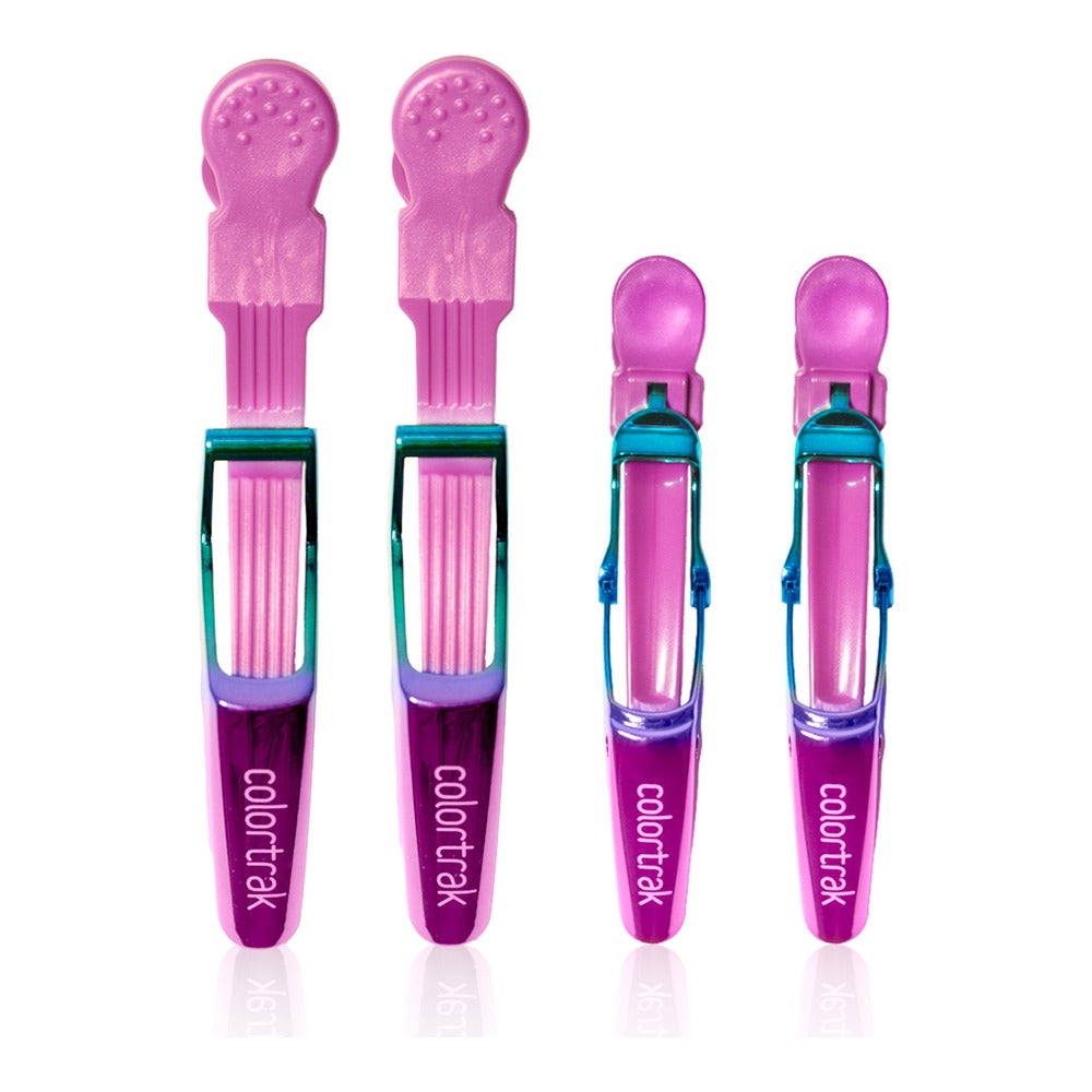 Colortrak Aurora Collection Croc Clips - 4pk