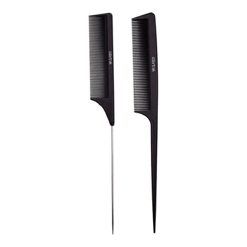 Colortrak Carbon Fiber Combs - 2pk Black