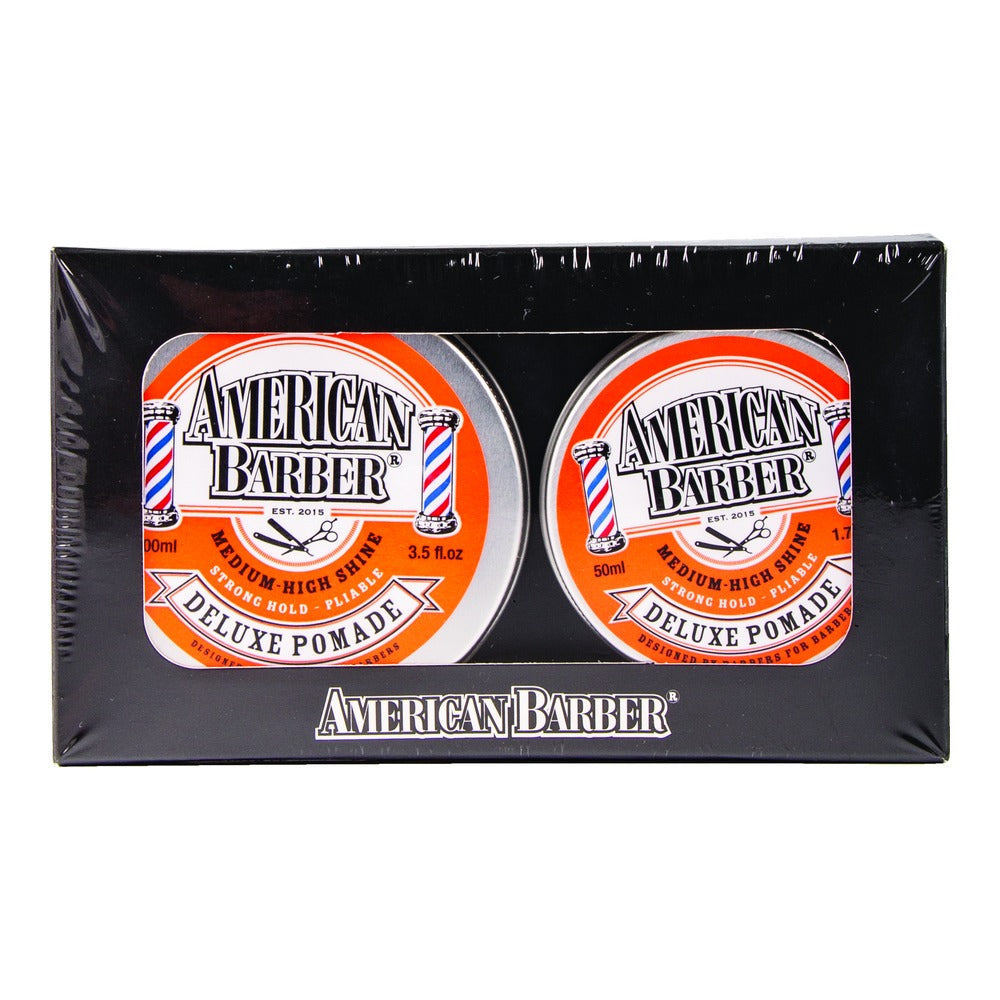 American Barber Deluxe Pomade 50ml-100ml Duo Pack