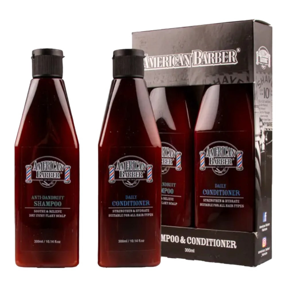American Barber Anti-Dandruff Shampoo and Conditioner Duo Pack 2 x 300ml