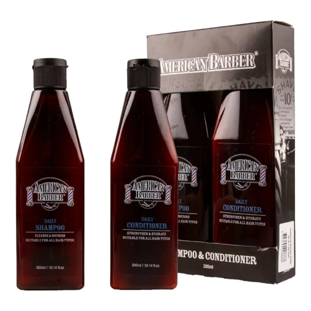 American Barber Daily Shampoo and Conditioner Duo Pack 2 x 300ml