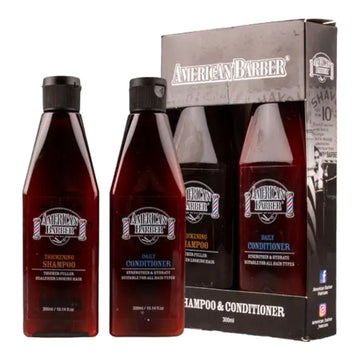 American Barber Thickening Shampoo and Conditioner Duo Pack 2 x 300ml