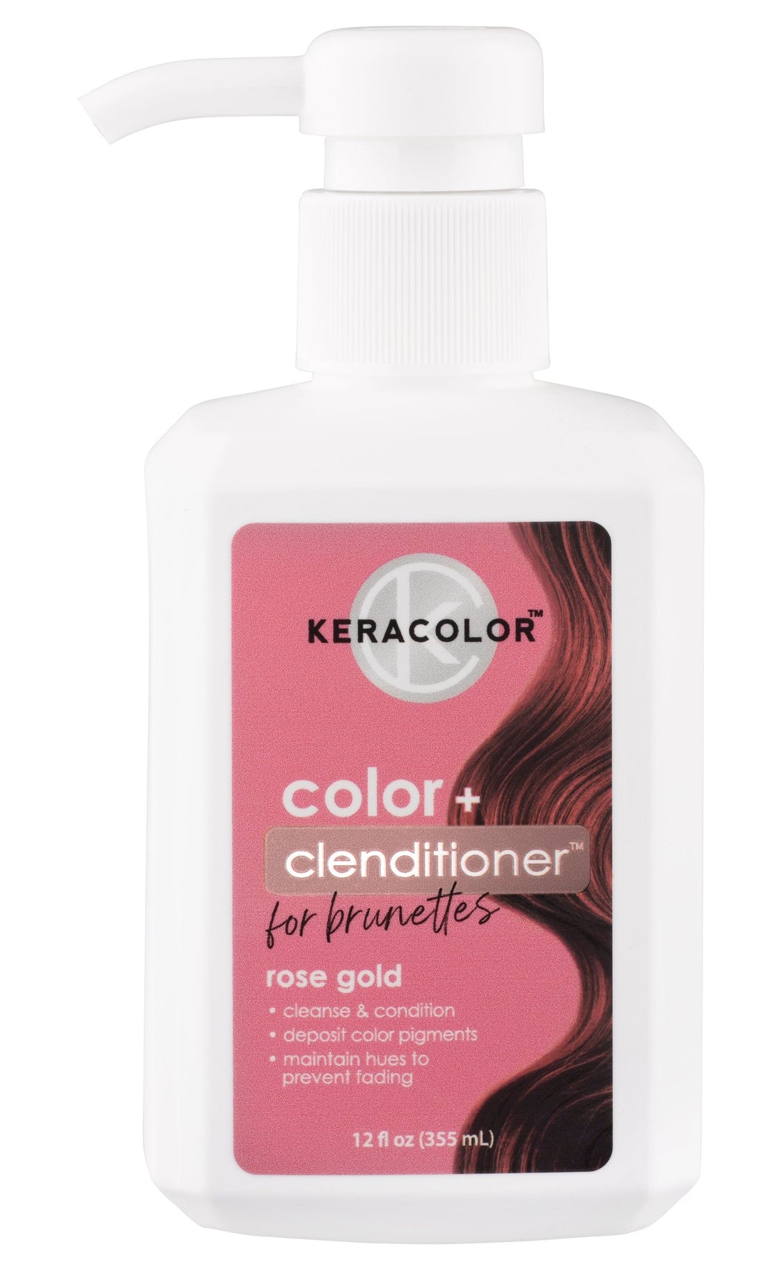 Keracolor Colour + Clenditioner For Brunettes- Rose Gold 355ml
