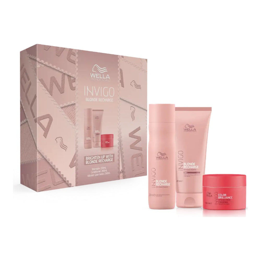 Wella Professionals Brighten Up Blonde Recharge Trio