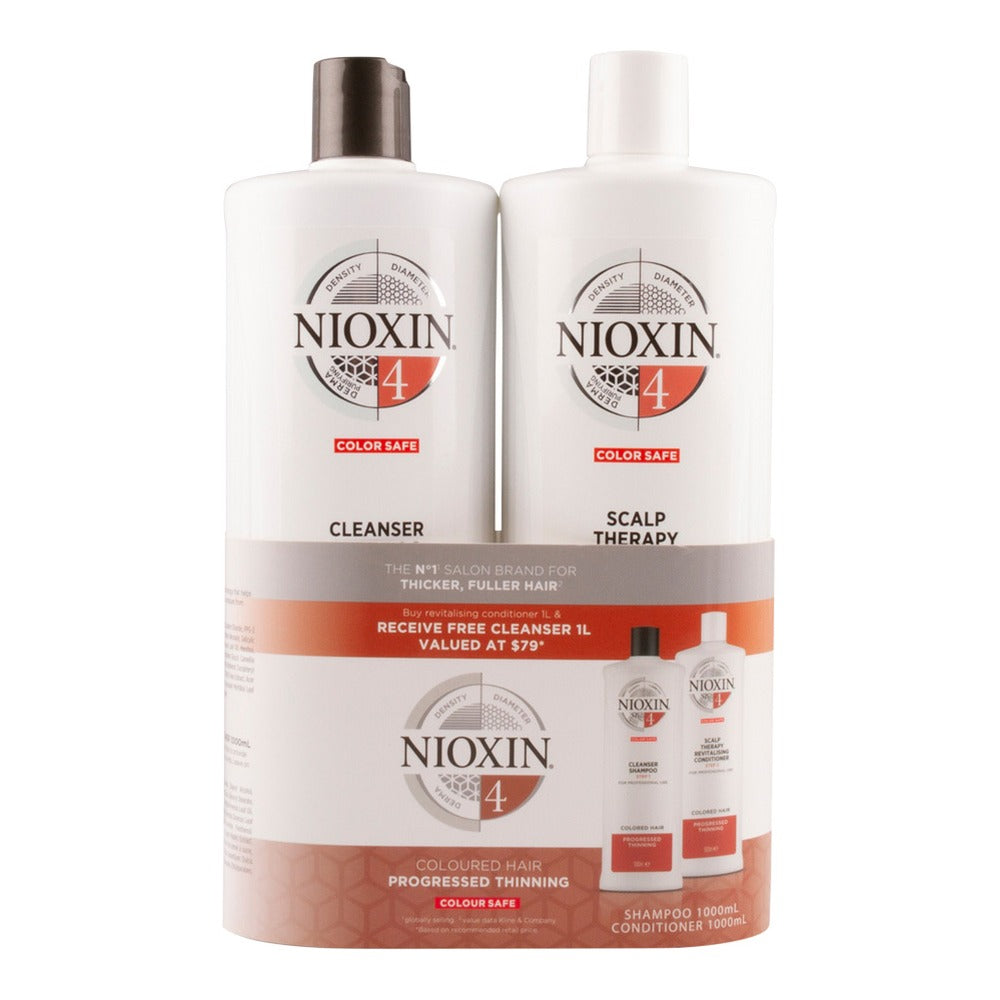 Nioxin System 4 Shampoo & Conditioner Duo 1L