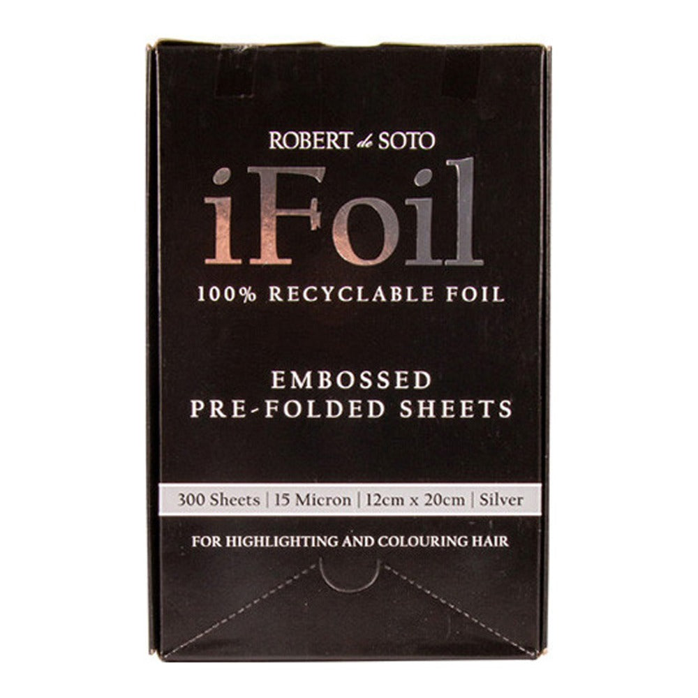 DeSoto Embossed Silver Foil 300 sheets 127mm x 203mm