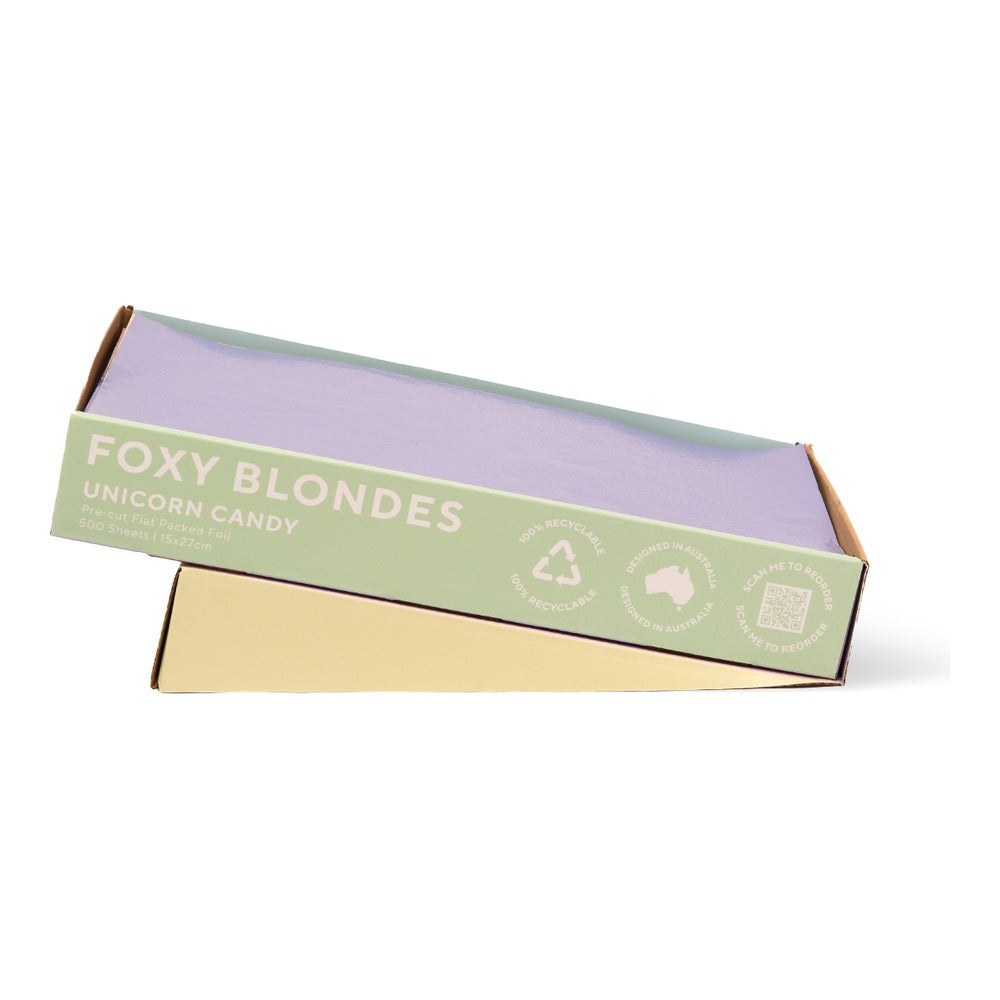 Foxy Blondes Unicorn Candy Flat Pack Foil 500 Sheets 15cm x 27cm