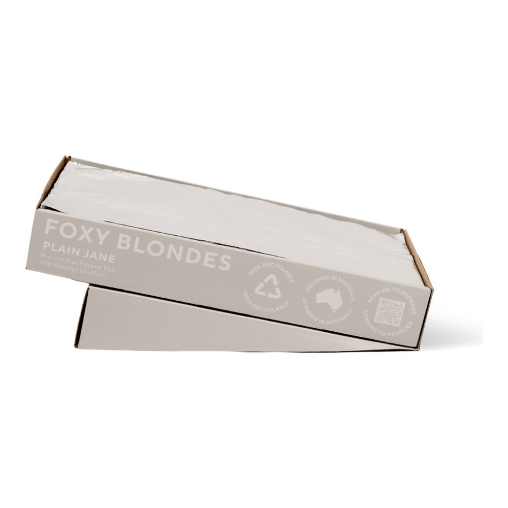 Foxy Blondes Plain Jane Flat Pack Foil 500 Sheets 15cm x 27cm*