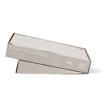 Foxy Blondes Plain Jane Flat Pack Foil 500 Sheets 15cm x 27cm*